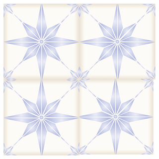 4 lilac patterned peel and stick tiles
