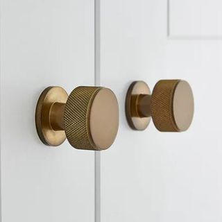 Dunelm brass knurled knobs