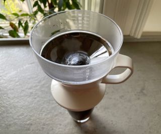 OXO Brew Pour-Over brewing coffee