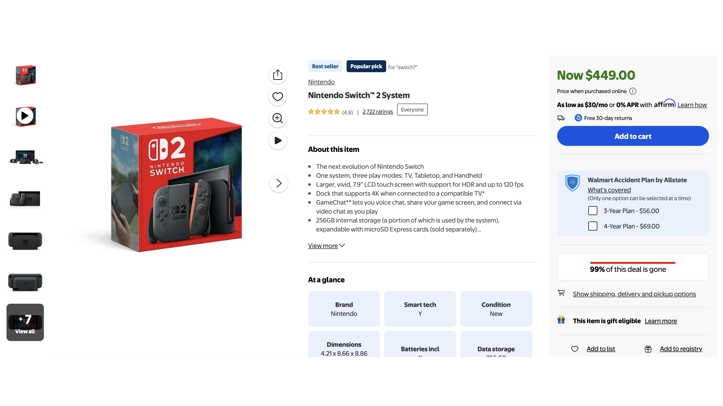 Nintendo Switch 2 at Walmart