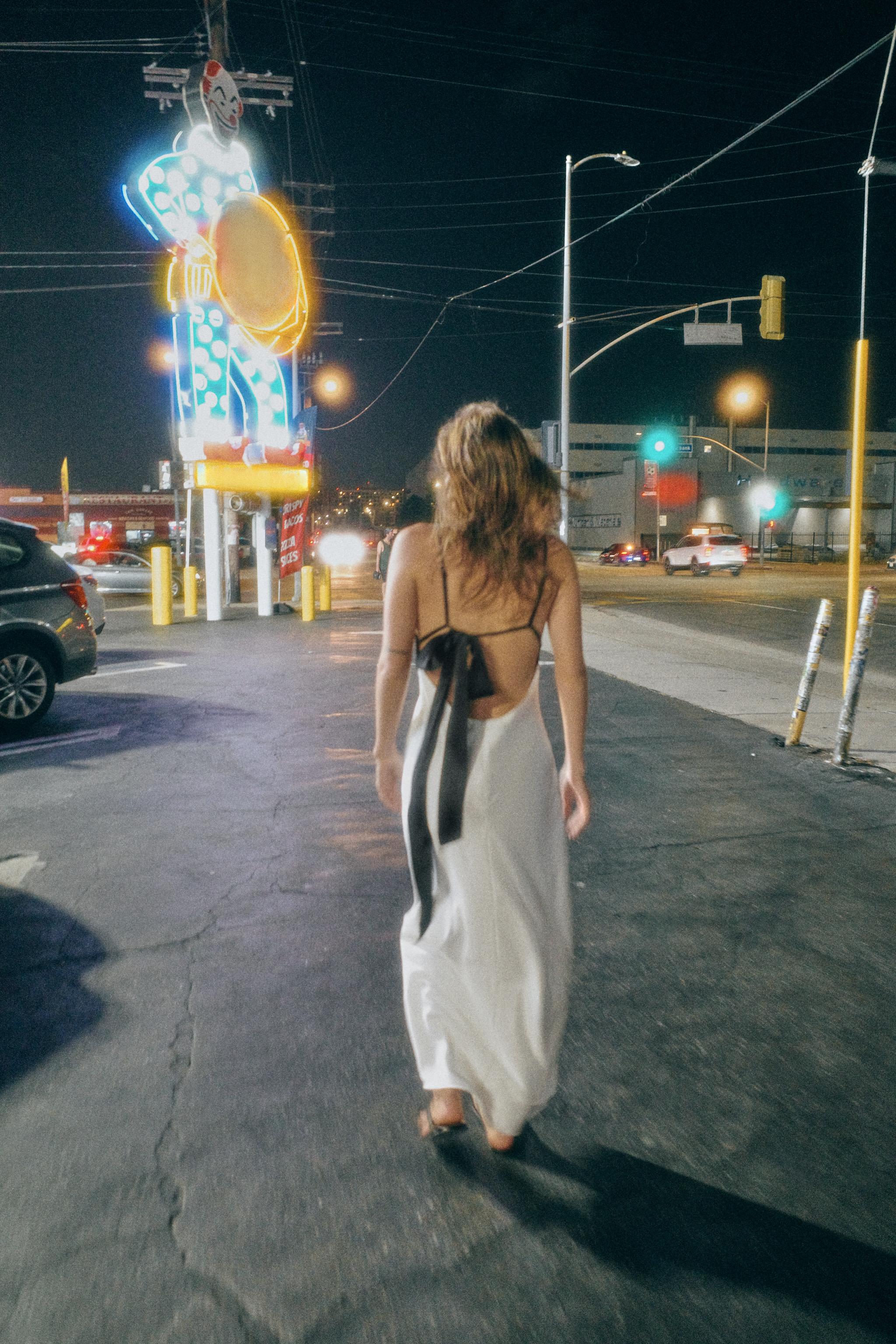 Combination Foulard Slip Dress