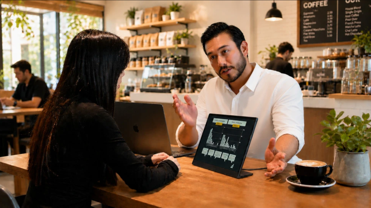 This portable monitor makes its stand useful by shoving 7 ports (and a microSD card) in it to boost your productivity…
