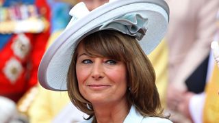 Carole Middleton smiles following the marriage of Prince William, Duke of Cambridge and Catherine, Duchess of Cambridge