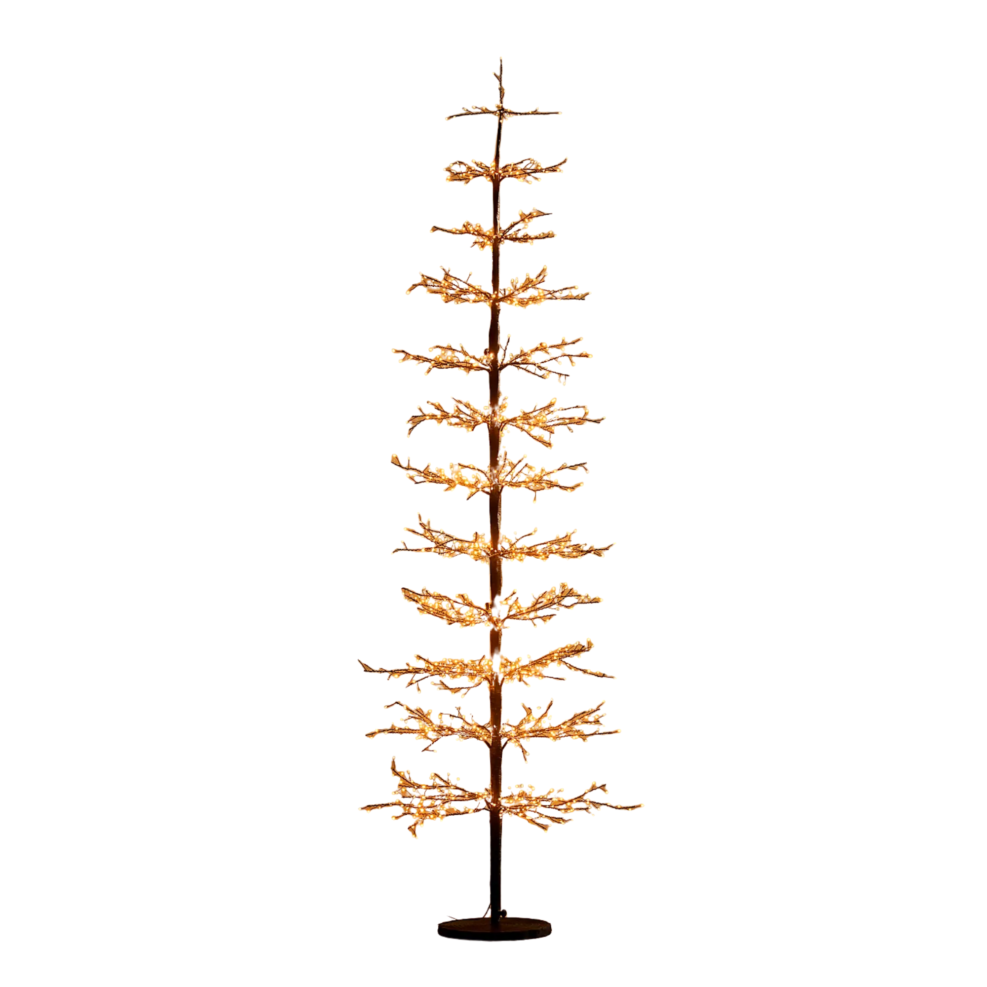 an outdoor Christmas tree