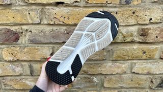 a photo of the outsole of the Skechers Slip-in Max Cushioning Smooth