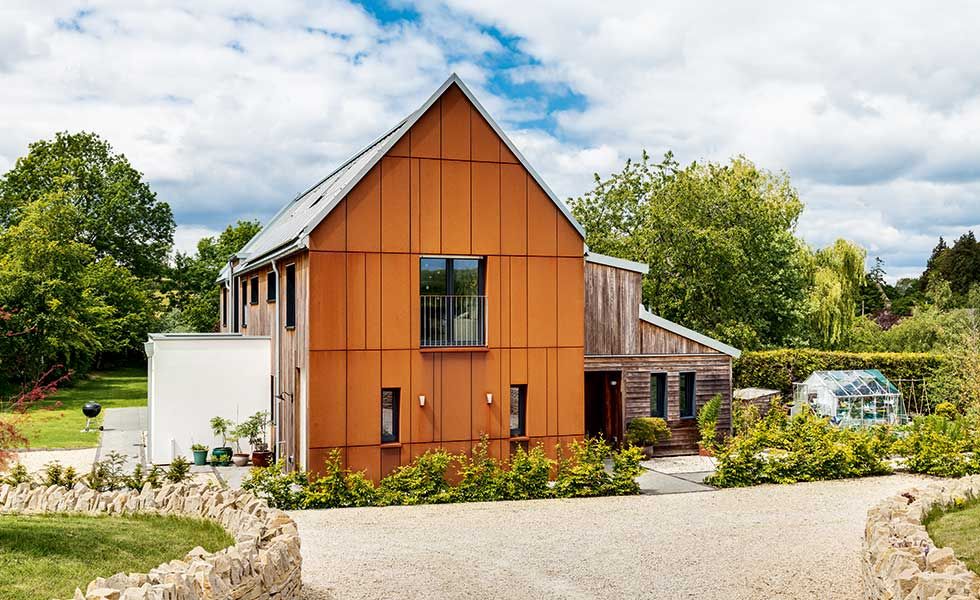 Self-build with corten cladding