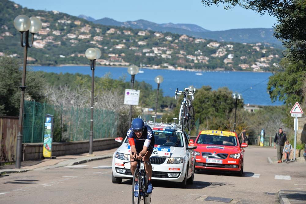 There was no time to enjoy the views across Porto-Vecchio
