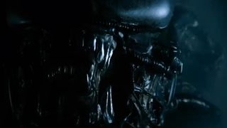 The Xenomorph roars in the dark in Alien