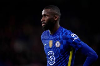 Chelsea’s Antonio Rudiger during the UEFA Champions League round of sixteen first leg match at Stamford Bridge, London. Picture date: Tuesday February 22, 2022