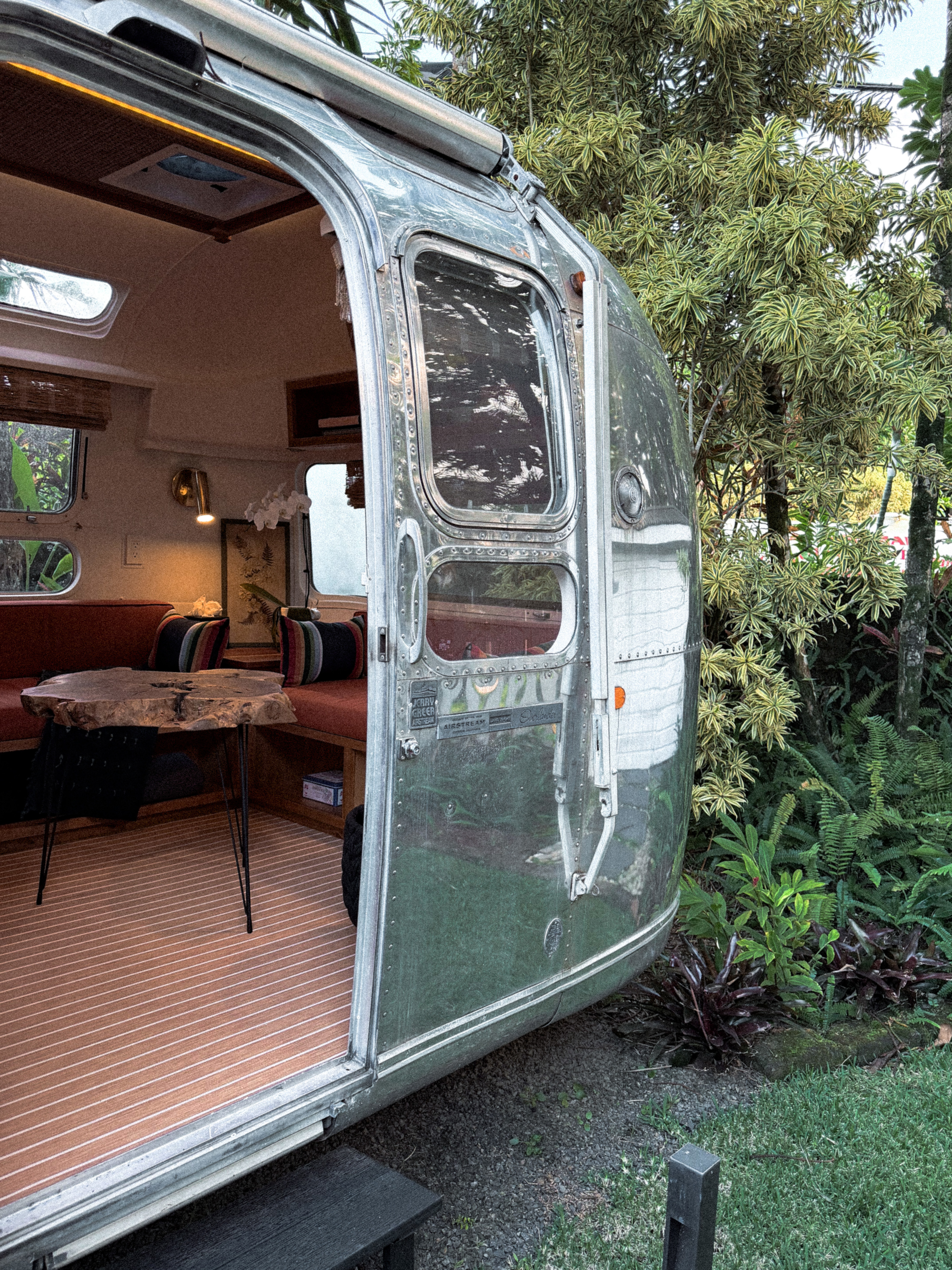 A peek inside one of PD's custom Airstream trailers