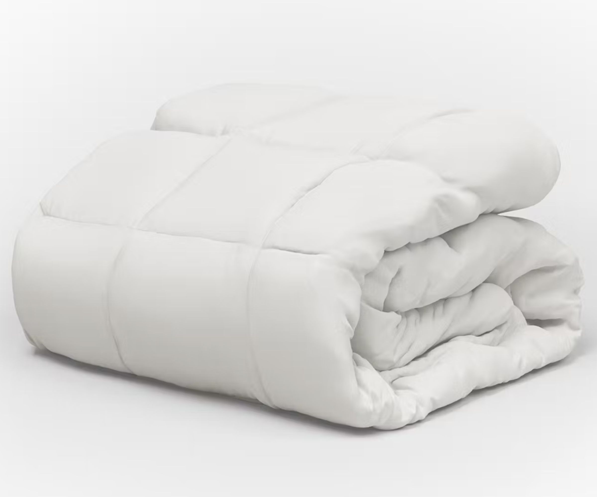 Saatva down alternative comforter folded