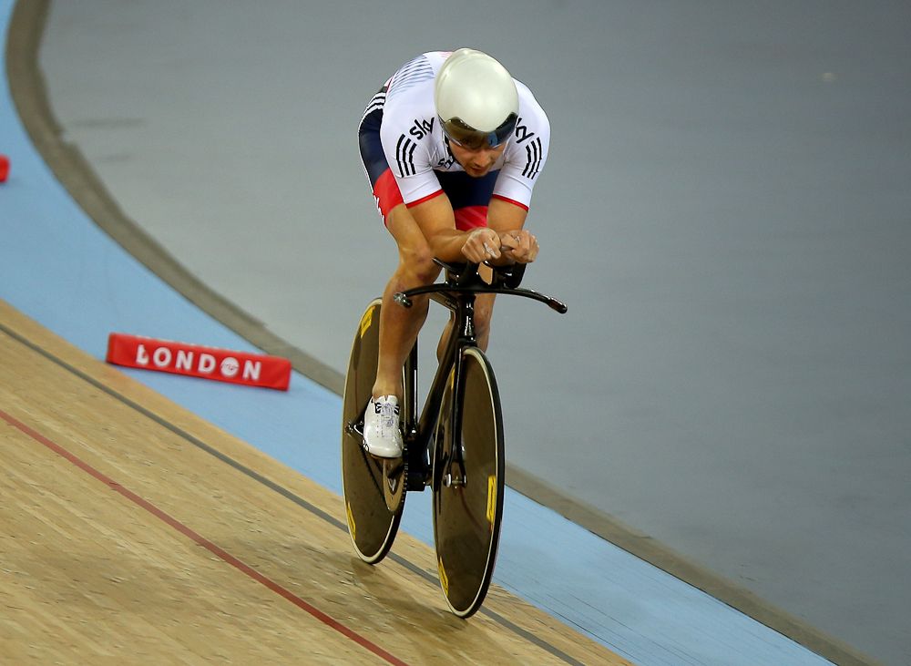 wain Doull of Great Britain in action in the mens Individal Pursuit