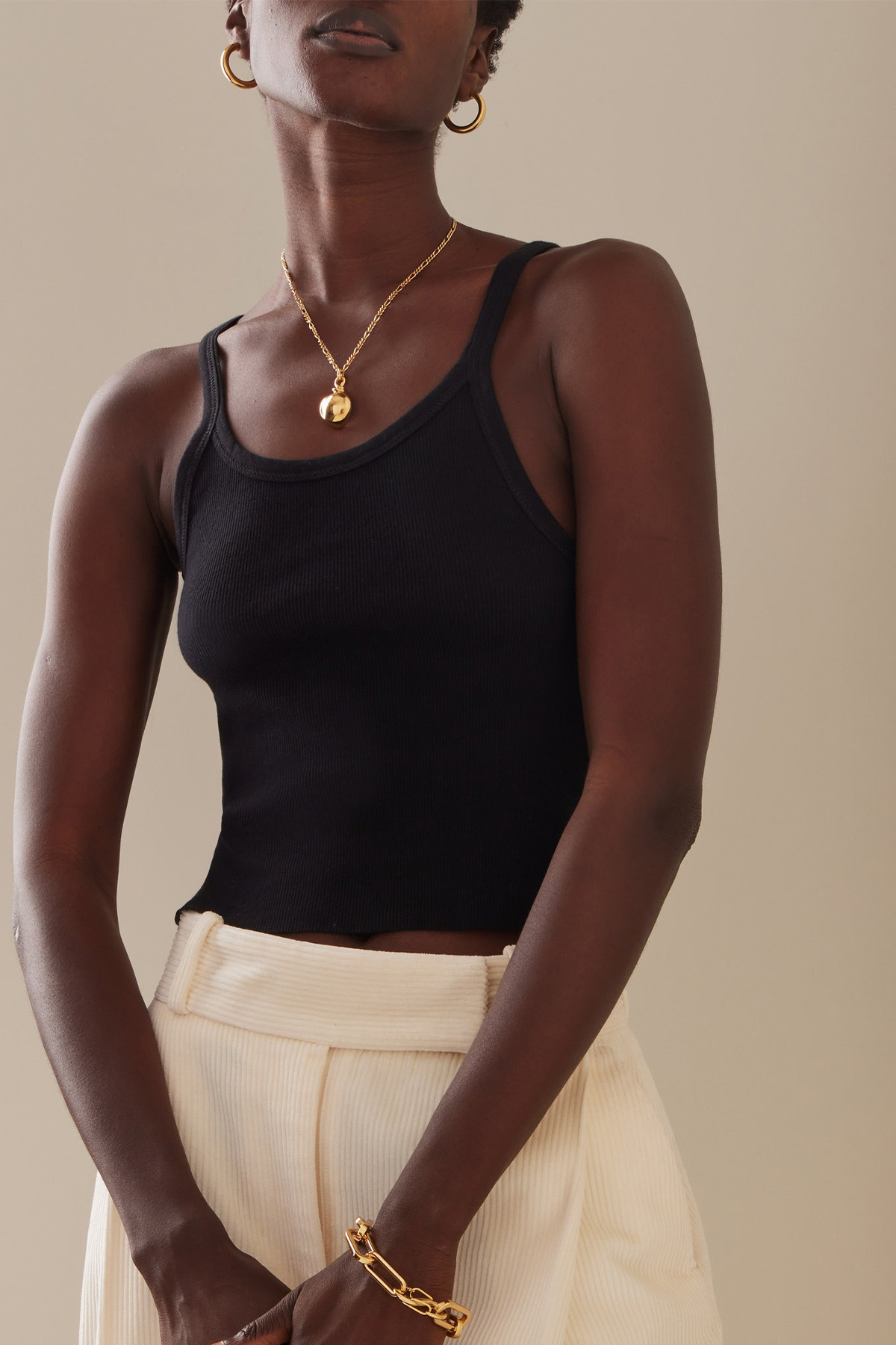 Éterne Ribbed Cotton Tank Top