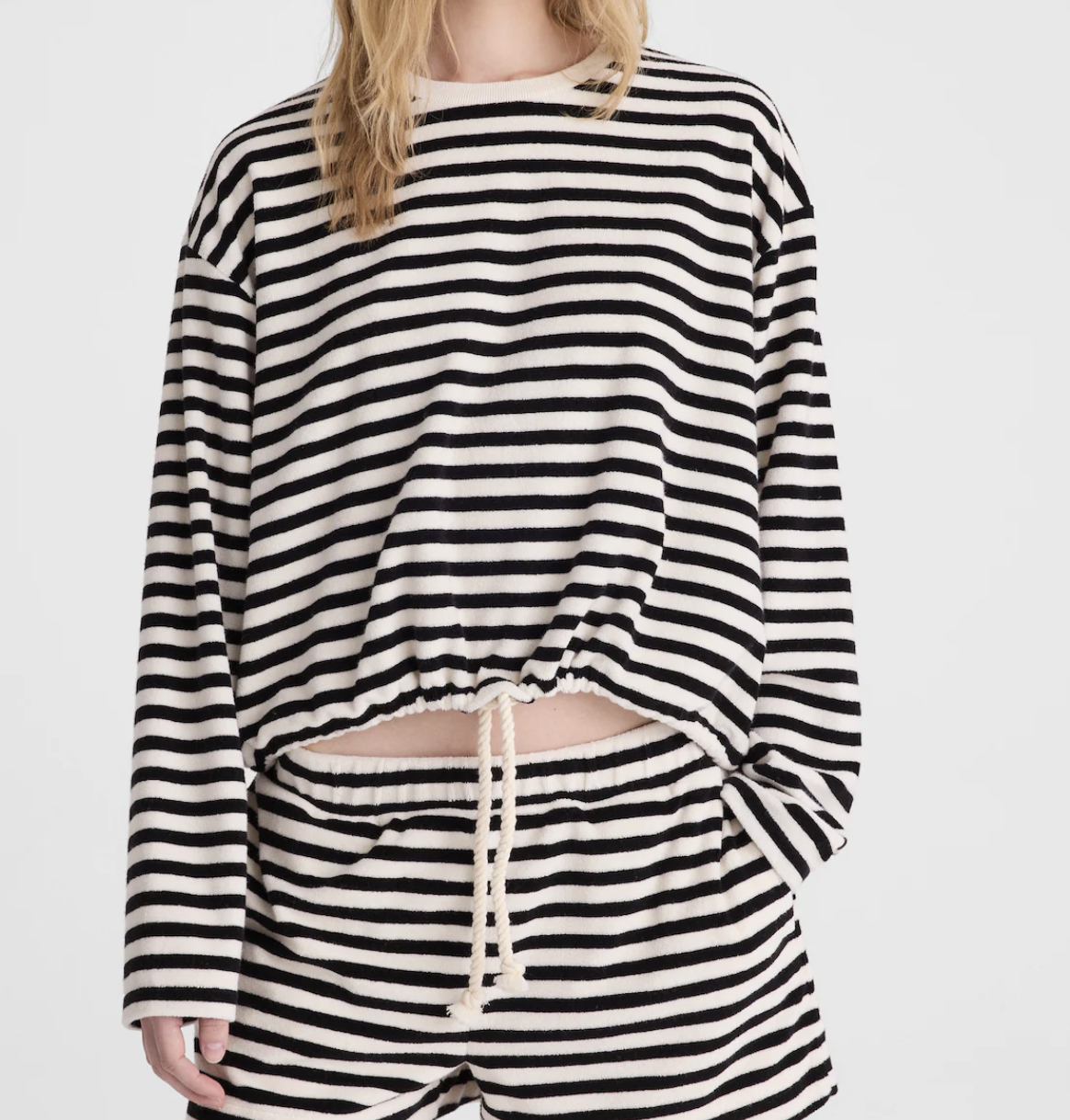 Madewell, Tie-Waist Top in Terry (Was $88)