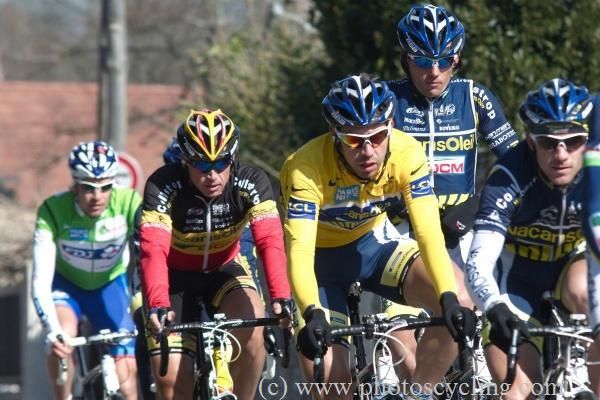 Race leader Thomas De Gendt (Vacansoleil - DCM) in action during stage two.