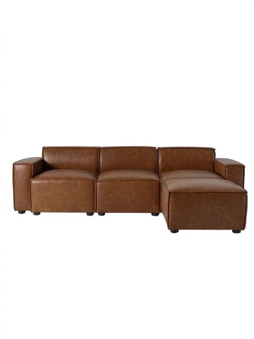 Model 03 3-Seater Right Chaise Sofa in Maple