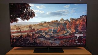 Philips OLED808 with Battlefield V on screen