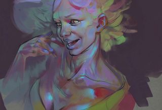 create a colourful zombie