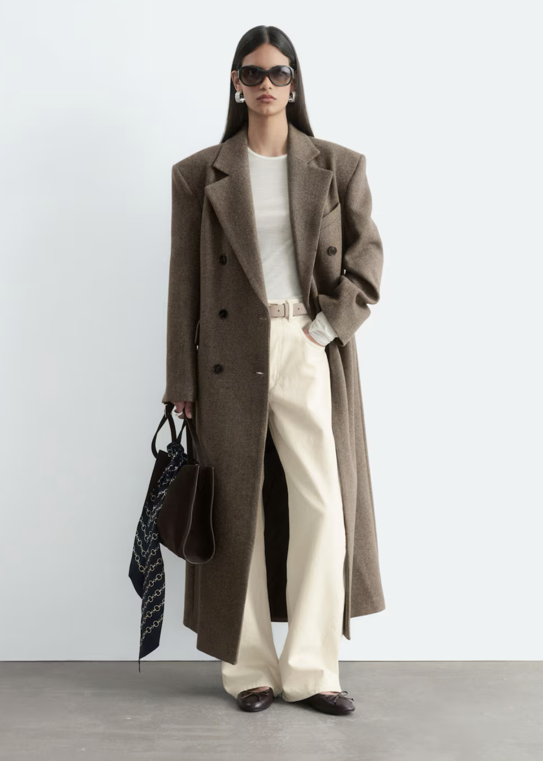 & Other Stories Wool Maxi Overcoat