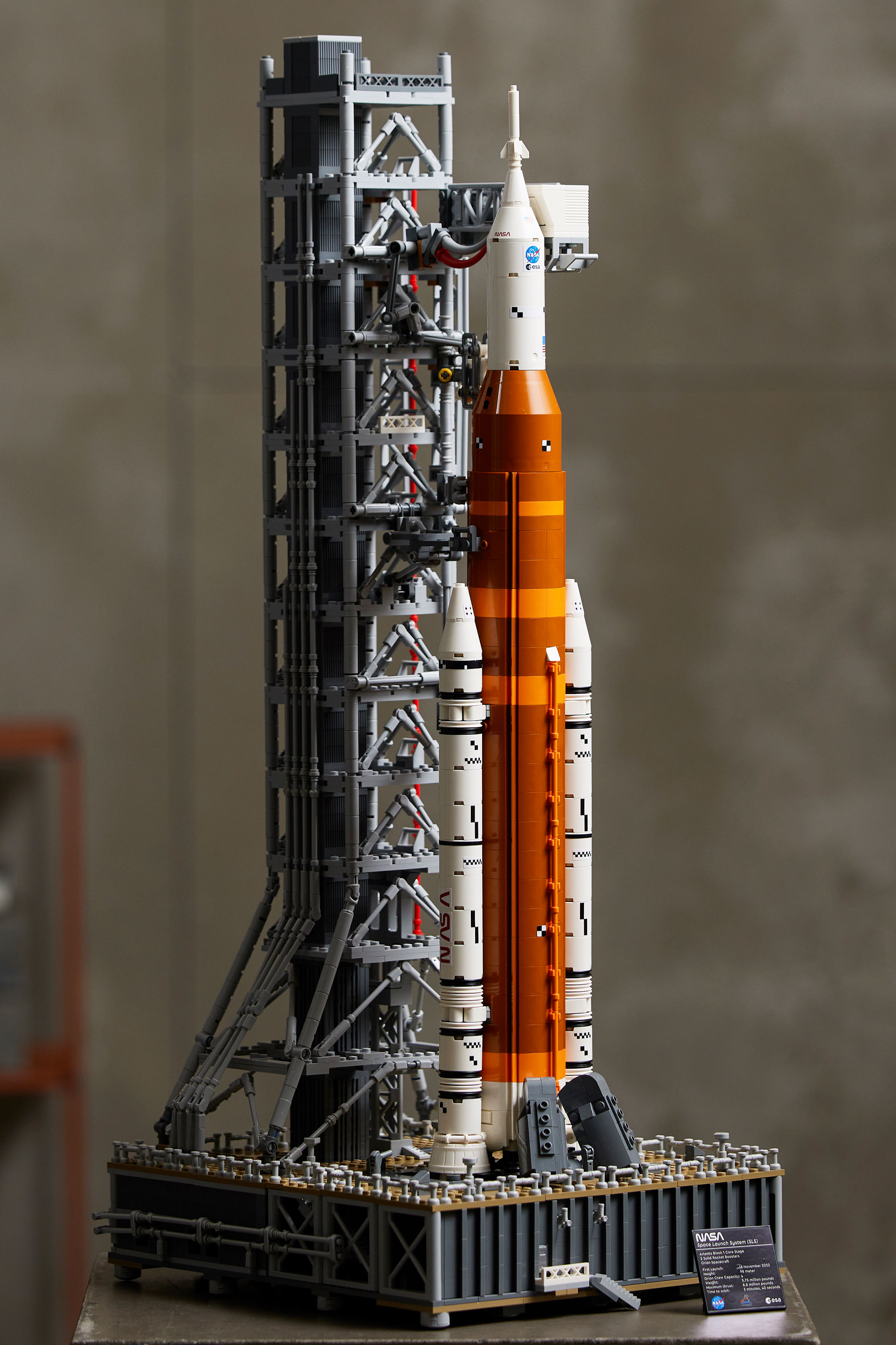 The new Lego Icons NASA Artemis Space Launch System set is a detailed scale model of the moon-bound heavy-lift rocket.