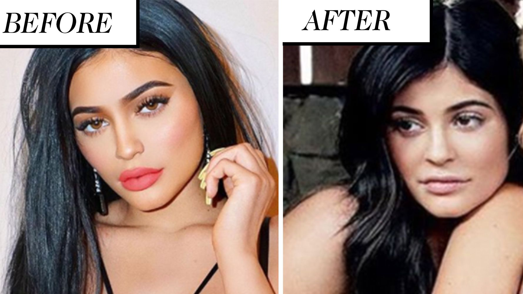 Apparently, Kylie Jenner's Smaller Lips Means She's Pregnant - Kylie Jenner  Calvin Klein Ad | Marie Claire