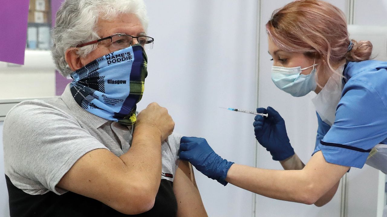 Nurse giving an injection