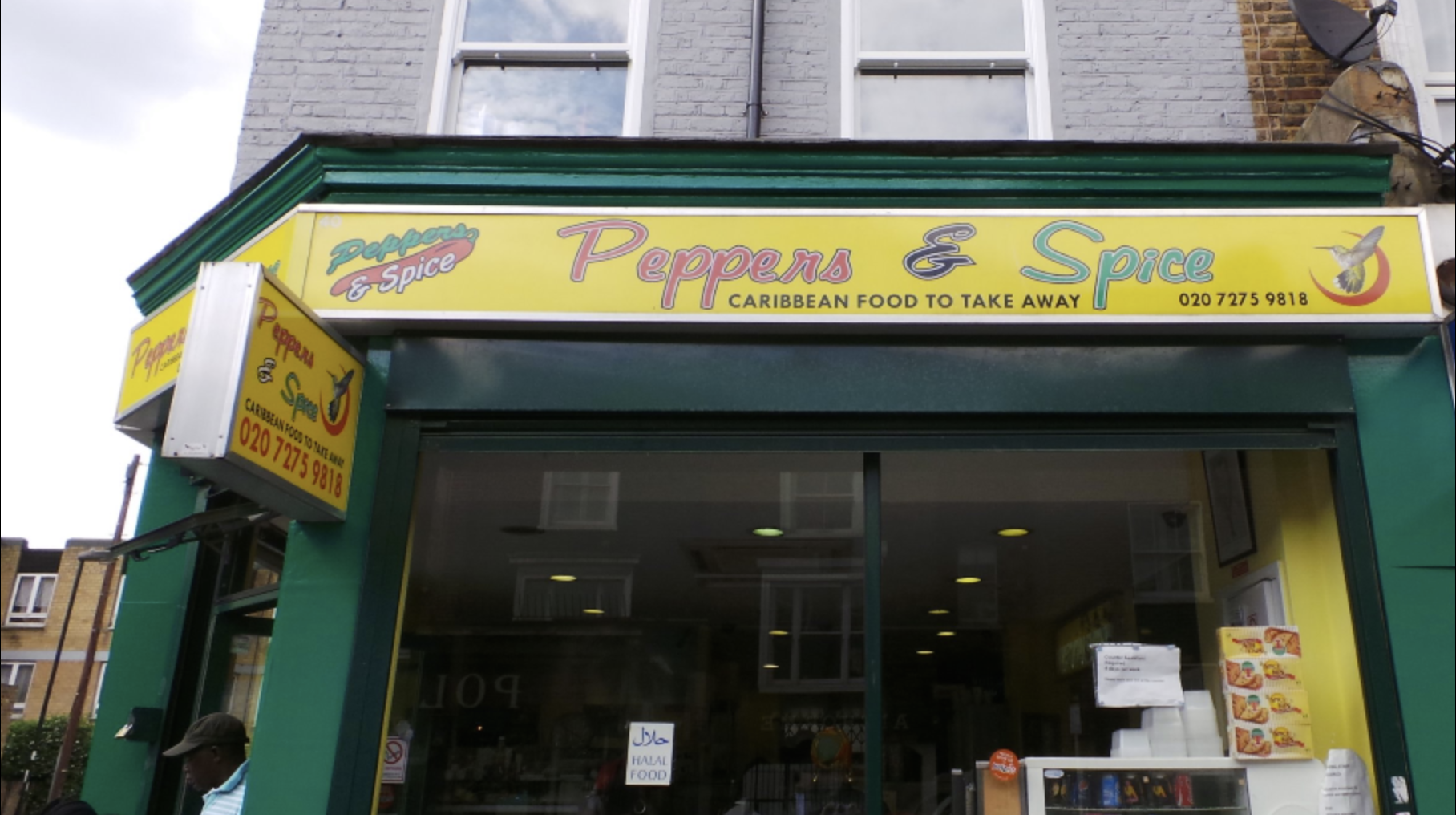 an image of the exterior of the Caribbean takeaway