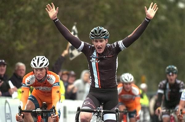 Benjamin &lsquo;Benny&rsquo; Hill (Jayco/2XU) takes out stage five and the gold medal in the Victorian Open Mens Road Race Championship.