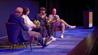 AI, AI art and filmmaking; four men on a stage at the SCAD Animation Fest in Atlanta