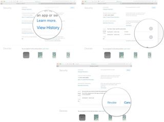 Select View History, then select the Revoke icon, then select Revoke