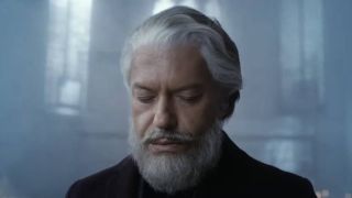 Fyodor Bondarchuk as Father Frost with his eyes closed in Santa Claus. Battle Of The Magi