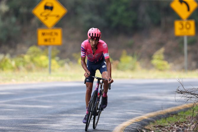 EF Pro Cycling’s Lachlan Morton attacks on the road to Falls Creek