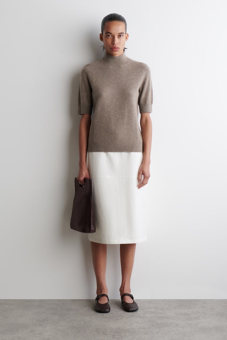 Cotton pencil skirt