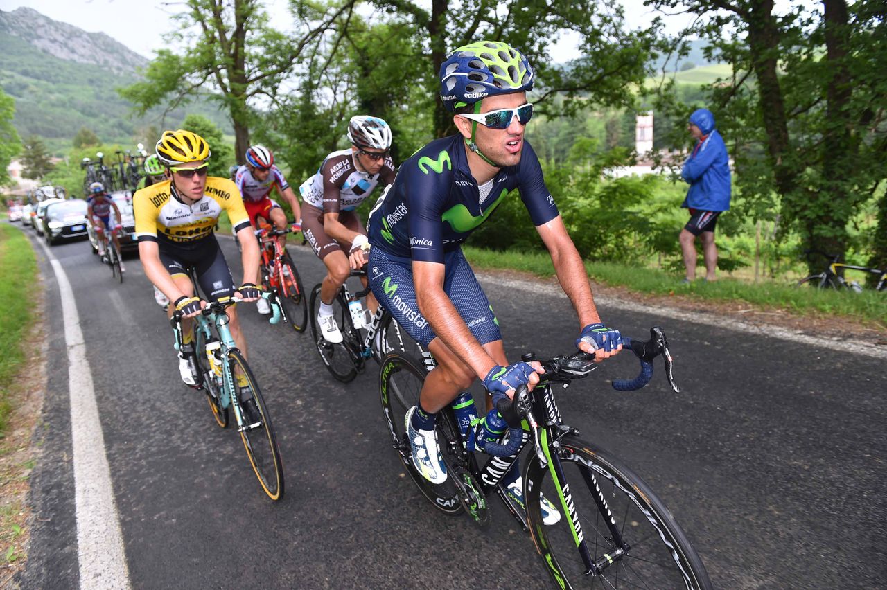 Benat Intxausti (Movistar) in the breakaway