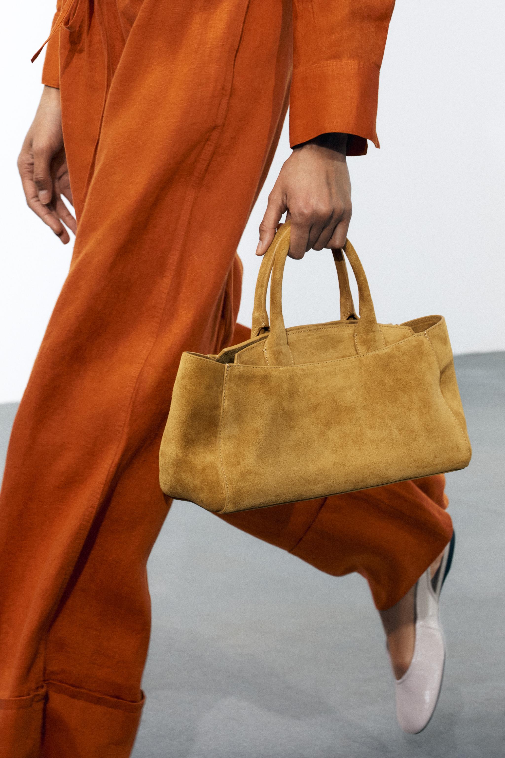 Mini Split Suede City Bag