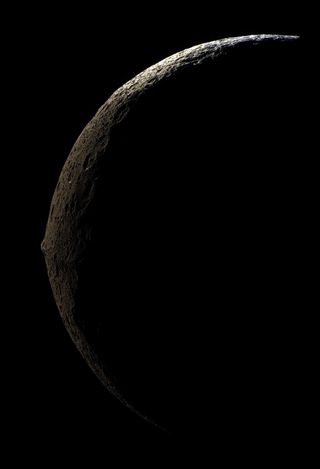 Iapetus boasts a prominent ridge that stands out on the surface. The unusual mountains are the tallest in the solar system relative to their parent body.