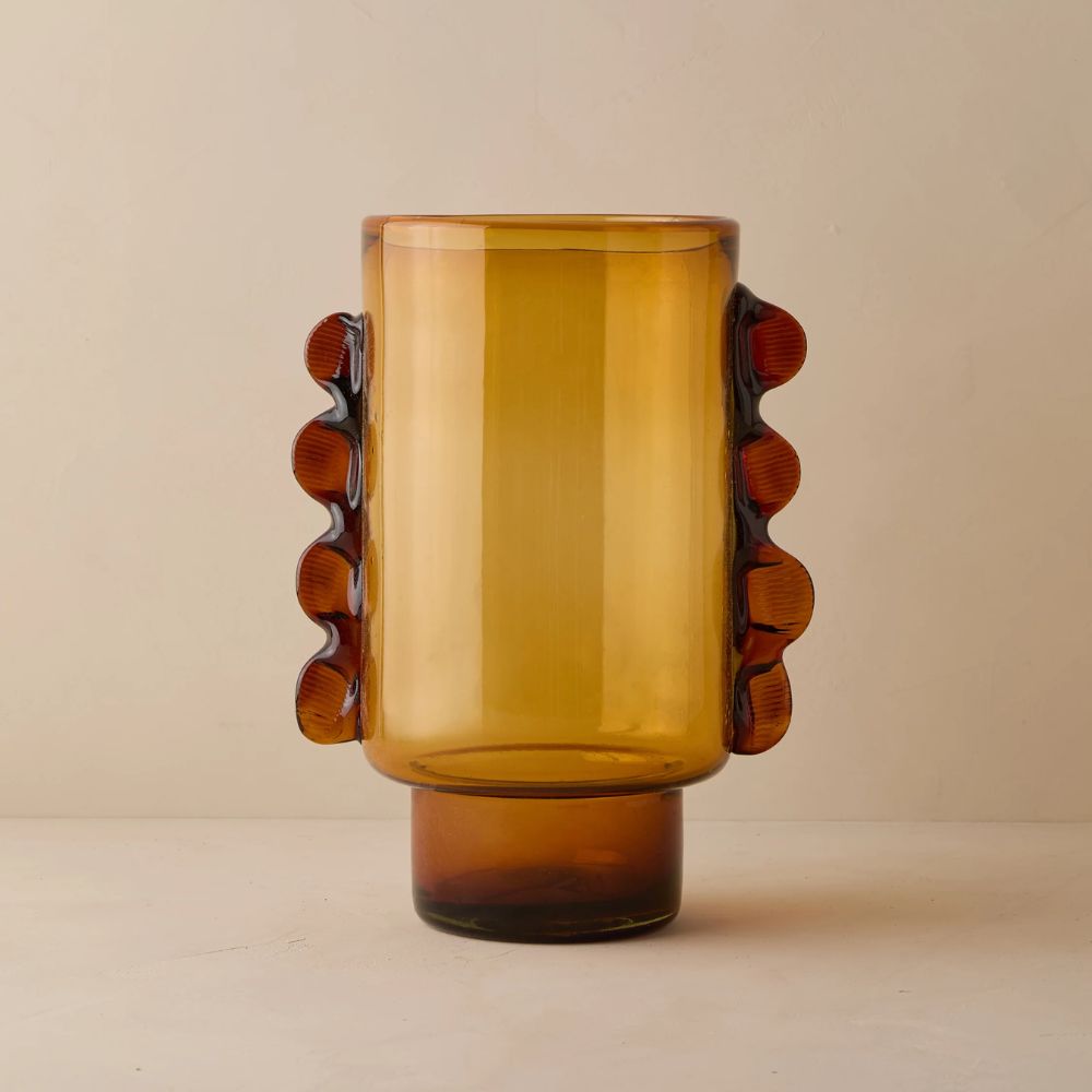 amber vase