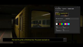 Max Payne with subtitles generated by Live Captions.