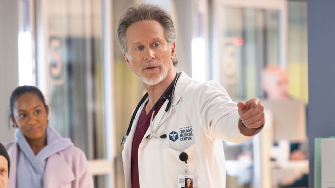 Archer pointing in the ED in Chicago Med Season 11x14