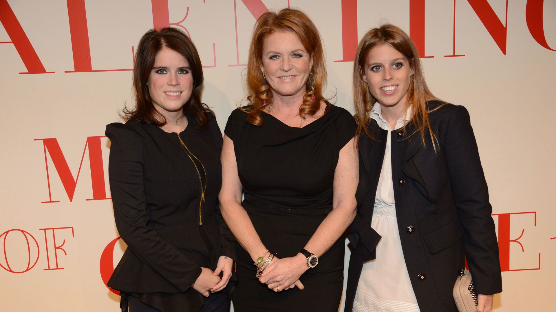Princess Eugenie, Sarah Ferguson and Princess Beatrice 