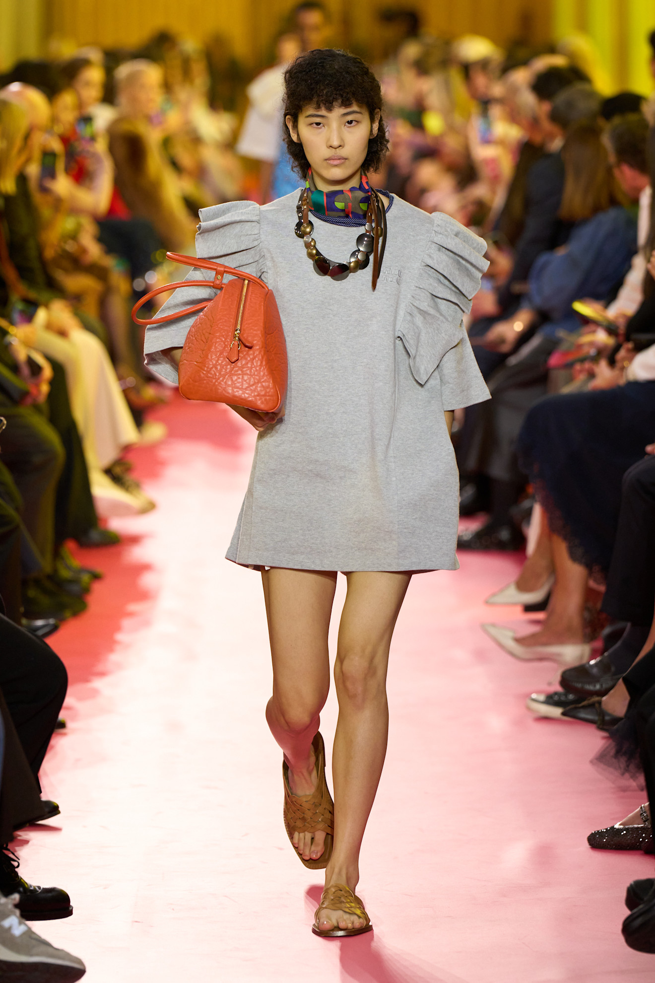 models on the Miu Miu Spring 2026 runway