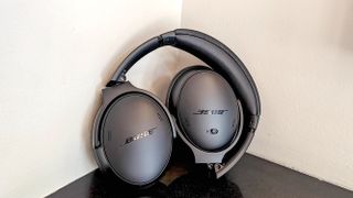 Bose QuietComfort Headphones folded up