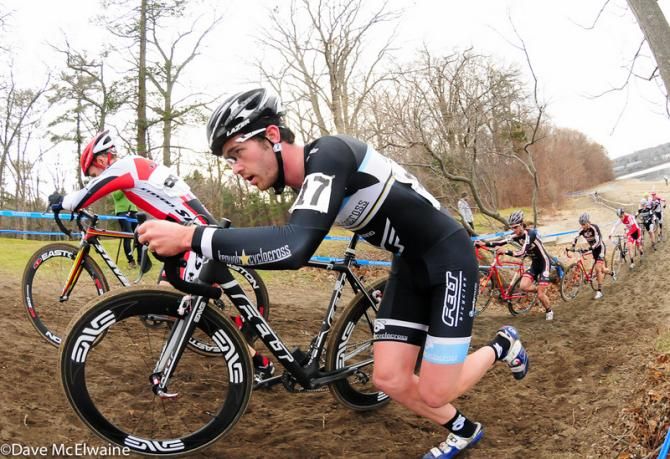 Nick Keough (Keoughcyclocross.com) on the run-up from the beach