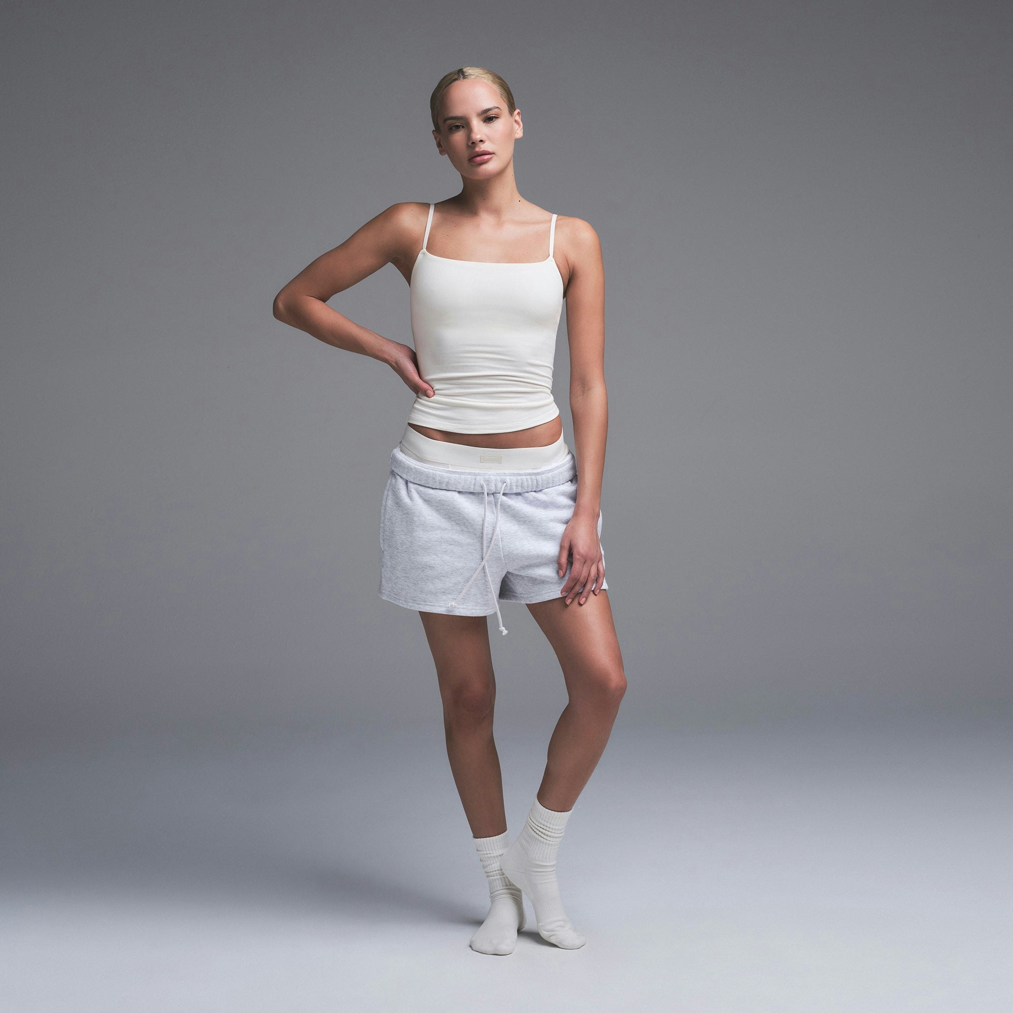 Cotton Jersey Cami | Marble | Xxs