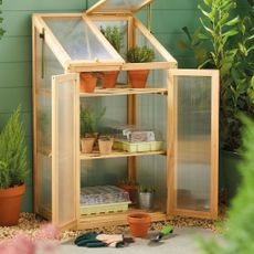 Aldi wooden mini greenhouse