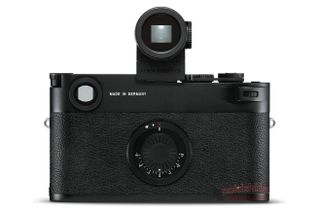Rear of rumored Leica M10-D – no LCD buit-in, but it does show it is compatible to with Visoflex hotshoe-mounted electronic viewfinder. Picture as originally published by Nokishita Camera