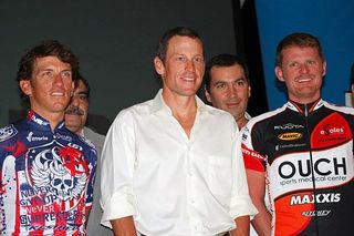 Tyler Hamilton, Lance Armstrong and Floyd Landis