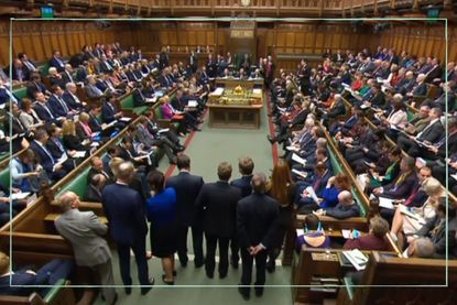 Members of Parliament sitting in the House of Commons