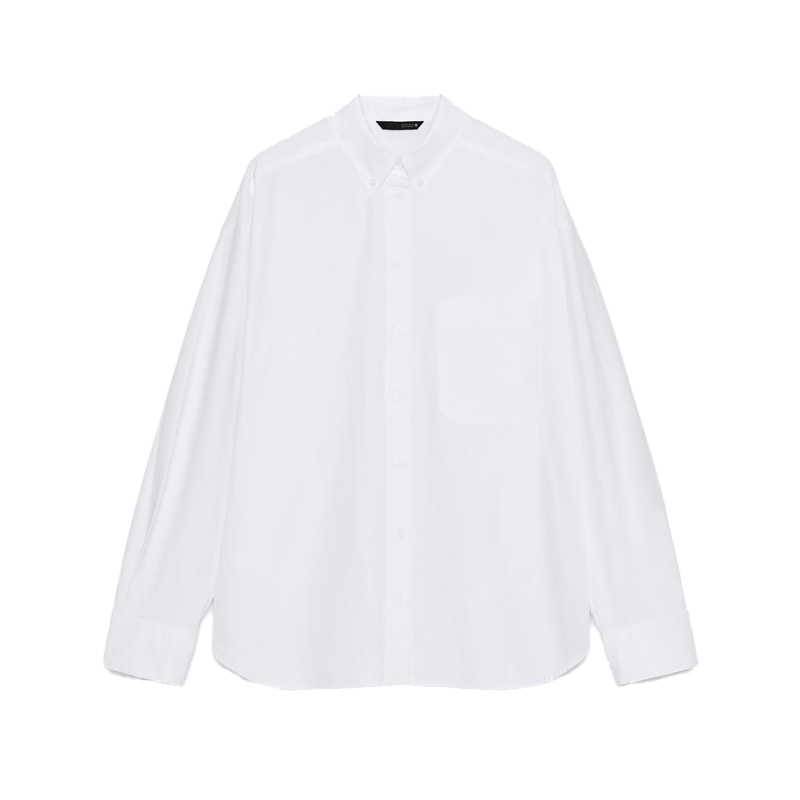 Zara white cotton shirt
