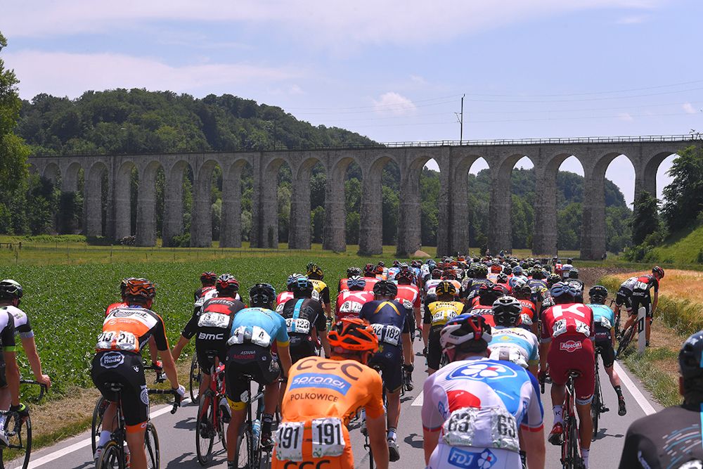 Scenery along the route of stage 4 at the Tour de Suisse